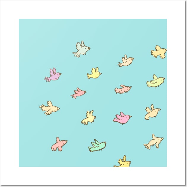 Flying Birdies Wall Art by Sophie Corrigan